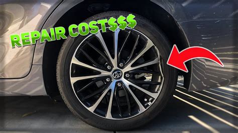 scuffed rim repair cost